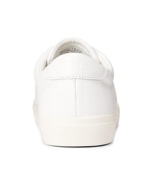 POLO RALPH LAUREN（ポロ ラルフ ローレン）の「Longwood レザー スニーカー（スニーカー・メンズ・ホワイト・9.5/26/27/25.5/26.5/27.5/10-D/10.5D）」の3枚目の写真