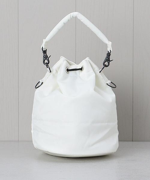 BEAUTY&YOUTH UNITED ARROWS（ビューティーアンドユースユナイテッドアローズ）の「＜TOGA PULLA × PORTER＞STRING BAG/バッグ.（ハンドバッグ・レディース・ブラック/ホワイト・FREE）」の4枚目の写真