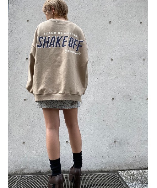 one way(ワンウェイ)の「SHAKE OFFFプルオーバー(スウェット)」|ベージュ