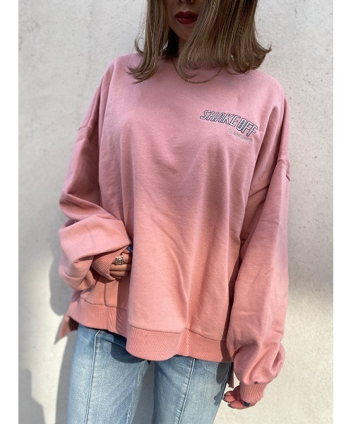 one way（ワンウェイ）の「SHAKE OFFＦプルオーバー（スウェット・レディース・ホワイト/ベージュ/ブラック/ライトピンク/ライトブルー・FREE）」の5枚目の写真