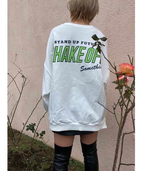 one way（ワンウェイ）の「SHAKE OFFＦプルオーバー（スウェット・レディース・ホワイト/ベージュ/ブラック/ライトピンク/ライトブルー・FREE）」の7枚目の写真