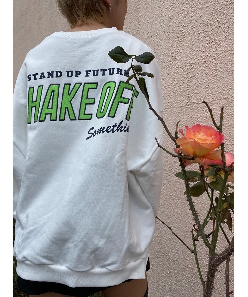 one way（ワンウェイ）の「SHAKE OFFＦプルオーバー（スウェット・レディース・ホワイト/ベージュ/ブラック/ライトピンク/ライトブルー・FREE）」の8枚目の写真