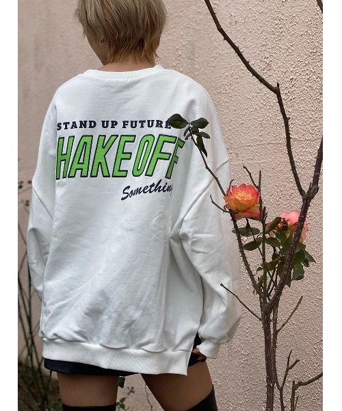 one way（ワンウェイ）の「SHAKE OFFＦプルオーバー（スウェット・レディース・ホワイト/ベージュ/ブラック/ライトピンク/ライトブルー・FREE）」の9枚目の写真