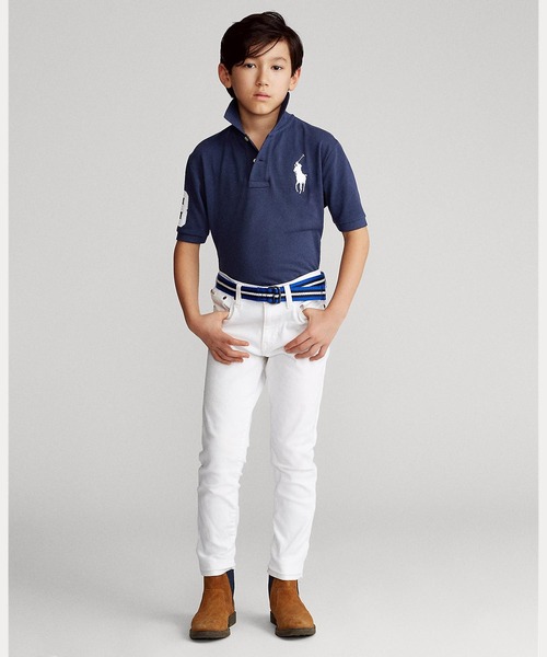 POLO RALPH LAUREN CHILDRENSWEAR（ポロ ラルフ ローレン チルドレンズウェア）の「コットン メッシュ ポロシャツ（ポロシャツ・キッズ・ネイビー系1・X-LARGE/SMALL/MEDIUM/LARGE）」の6枚目の写真