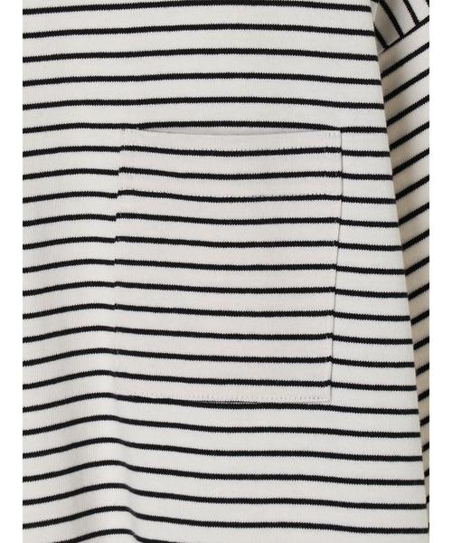 AMERICAN HOLIC（アメリカンホリック）の「オーガニックコットンポケット付きカットチュニック　＊（Tシャツ/カットソー・レディース・チャコールグレー/オフホワイト/グリーン/ホワイト系その他4/ブラック系その他4/キャメル・FREE）」の13枚目の写真