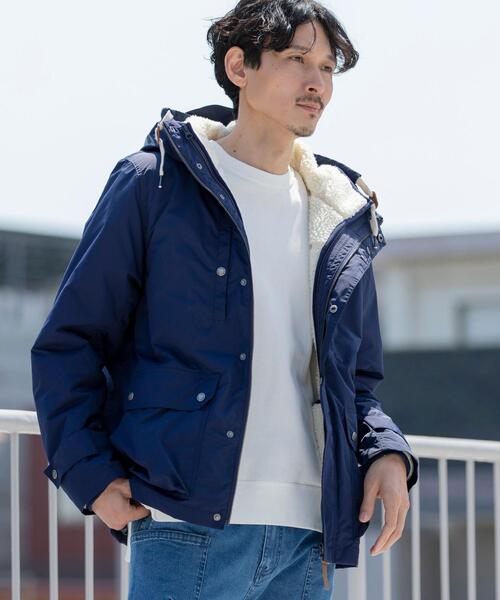 coen（コーエン）の「CORDURA(R) 撥水3WAYボアマウンテンパーカー(一部WEB限定カラー)#（マウンテンパーカー・メンズ・ブラウン/ケリー/グレー/ブラック/ベージュ/ネイビー・LARGE/MEDIUM/SMALL/X-LARGE）」の15枚目の写真