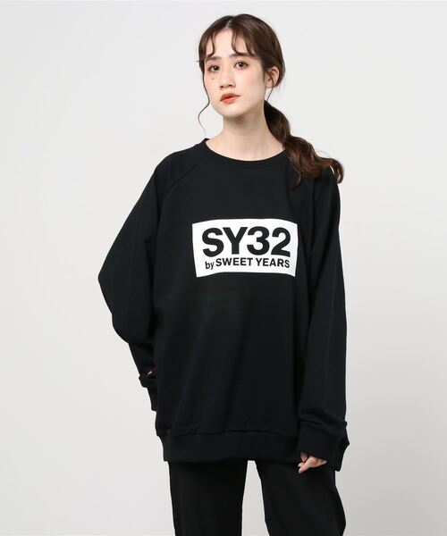Mag.(マグ)の「【SY32 by SWEET YEARS】REGULAR P/O CREW(Tシャツ/カットソー・レディース・ブラック/ネイビー/グレー・X-SMALL/XXX-LARGE/SMALL/LARGE/X-LARGE/XX-LARGE/MEDIUM)」の2枚目の写真