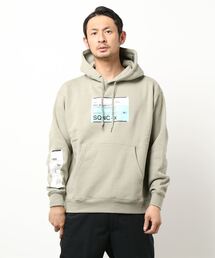 【B ONE SOUL/ビーワンソウル】プリントプルパーカー バックプリント 少しゆったりとしたサイジング