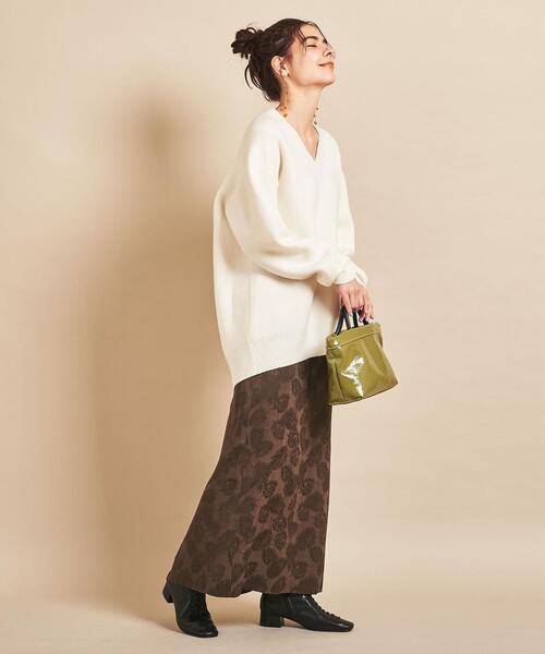 BEAUTY&YOUTH UNITED ARROWS（ビューティーアンドユースユナイテッドアローズ）の「BY∴ 12GVネックビッグニットプルオーバー о（ニット/セーター・レディース・ライトピンク/ダークグレー/グレー/オフホワイト・FREE）」の5枚目の写真