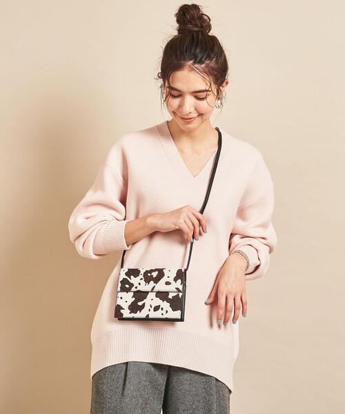 BEAUTY&YOUTH UNITED ARROWS（ビューティーアンドユースユナイテッドアローズ）の「BY∴ 12GVネックビッグニットプルオーバー о（ニット/セーター・レディース・ライトピンク/ダークグレー/グレー/オフホワイト・FREE）」の21枚目の写真