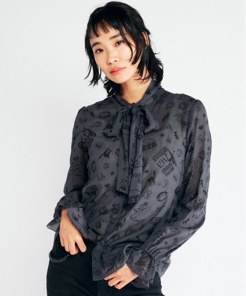 極美品！ HYSTERIC GLAMOUR CHEETAH柄 ボウタイブラウス 極美品！ HYSTERIC GLAMOUR CHEETAH柄 ボウタイブラウス - メルカリ