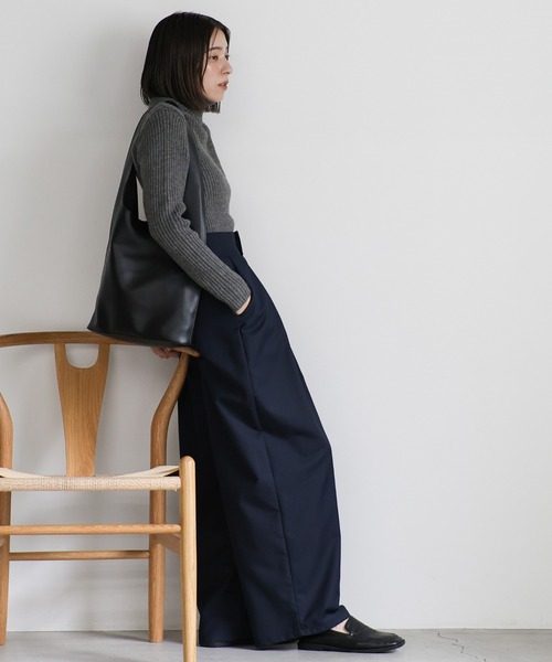 select MOCA(セレクトモカ)の「【12色展開】タートルネックリブニット(ニット/セーター・レディース・オレンジ/ベージュ/ブラウン/グリーン/ブルー/ブラック/ピンク/ダークグリーン/ライトパープル/ライトイエロー/ライトブルー/レッド/グレー/アイボリー/グレイッシュベージュ・FREE)」の22枚目の写真