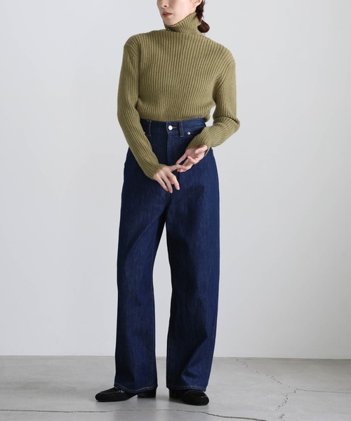 セール】【12色展開】タートルネックリブニット（ニット/セーター