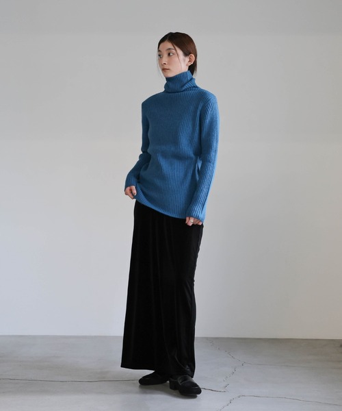 セール】【12色展開】タートルネックリブニット（ニット/セーター