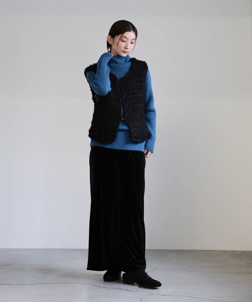 セール】【12色展開】タートルネックリブニット（ニット/セーター