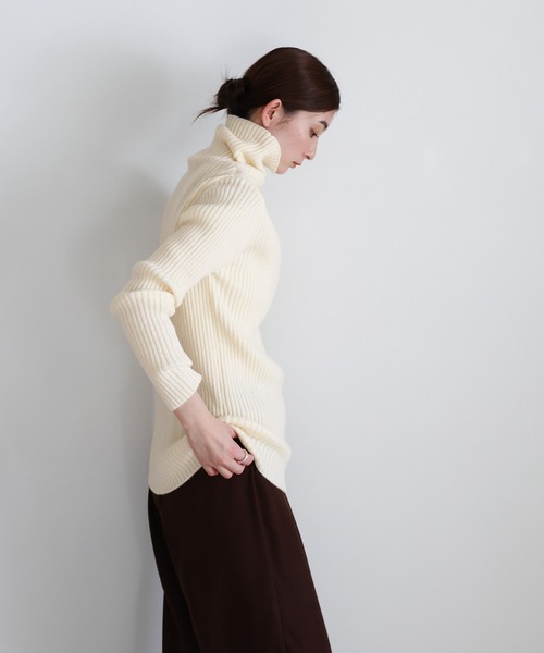 セール】【12色展開】タートルネックリブニット（ニット/セーター