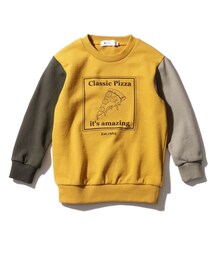 THE SHOP TK （ザ ショップ ティーケー ）の「プリントクルーネック裏毛トレーナー（スウェット・キッズ）」