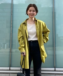 CIAOPANIC | コットンツイルカラーオーバーサイズロングシャツ(シャツ/ブラウス)