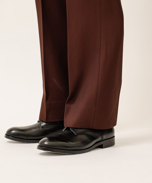 soe(ソーイ)の「【soe】SADDLEMANS PANTS(スラックス・メンズ・ベージュ/ブラウン・1/0)」の6枚目の写真