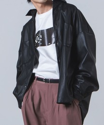 WEGO | WEGO/フェイクレザービッグシルエットシャツ(シャツ/ブラウス)