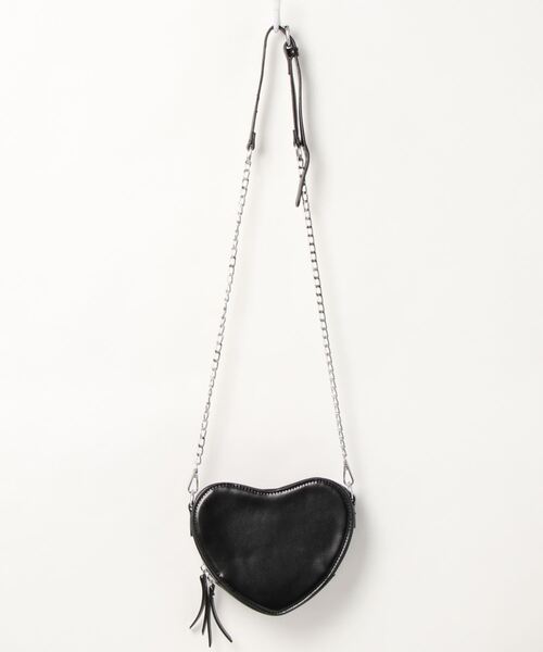 Passion（パッション）の「ハート　ショルダーバッグ（ショルダーバッグ・レディース・ブラック/ブラウン/レッド/ライトグリーン/ホワイト・FREE）」の9枚目の写真