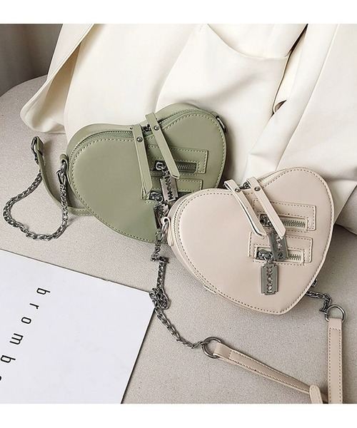 Passion（パッション）の「ハート　ショルダーバッグ（ショルダーバッグ・レディース・ブラック/ブラウン/レッド/ライトグリーン/ホワイト・FREE）」の17枚目の写真