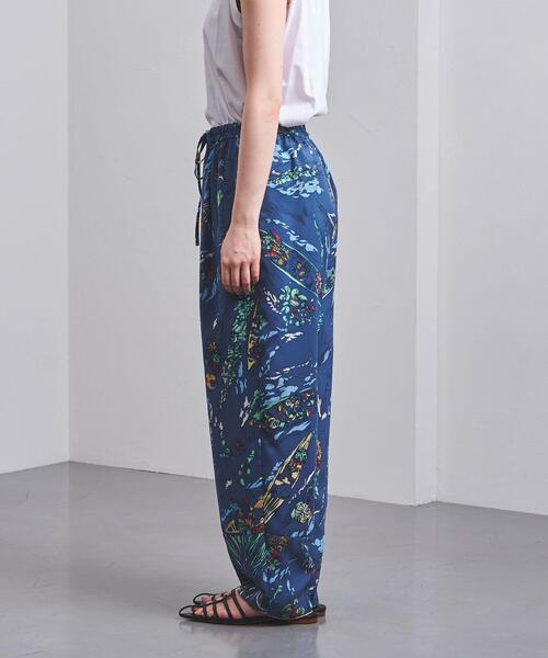 manipuri（マニプリ）の「一部別注＜manipuri（マニプリ）＞スカーフプリント パンツ（その他パンツ・レディース・ナチュラル/ダークグレー/ロイヤルブルー・MEDIUM/SMALL）」の5枚目の写真