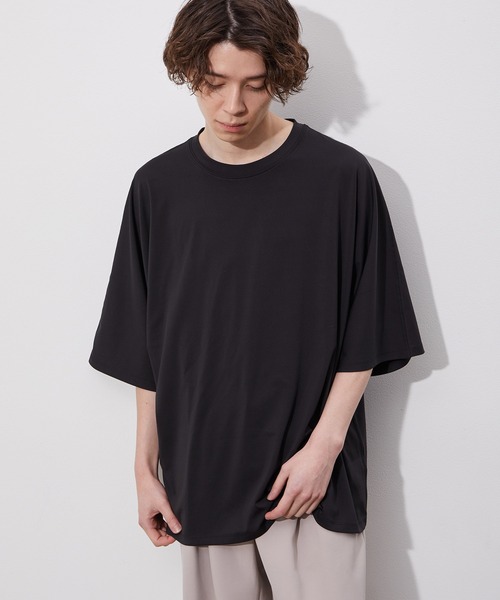 JUNRED（ジュンレッド）の「ドルマンBIG TEE（Tシャツ/カットソー・メンズ・ベージュ/グレー/ブルー系その他4/ブラック・S/M/L）」の2枚目の写真