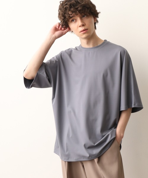 JUNRED（ジュンレッド）の「ドルマンBIG TEE（Tシャツ/カットソー・メンズ・ベージュ/グレー/ブルー系その他4/ブラック・S/M/L）」の17枚目の写真