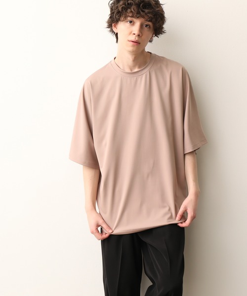 JUNRED（ジュンレッド）の「ドルマンBIG TEE（Tシャツ/カットソー・メンズ・ベージュ/グレー/ブルー系その他4/ブラック・S/M/L）」の9枚目の写真