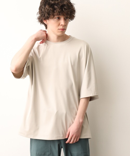 JUNRED（ジュンレッド）の「ドルマンBIG TEE（Tシャツ/カットソー・メンズ・ベージュ/グレー/ブルー系その他4/ブラック・S/M/L）」の21枚目の写真