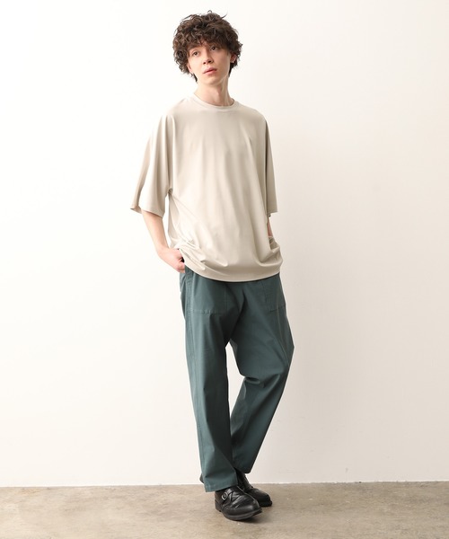 JUNRED（ジュンレッド）の「ドルマンBIG TEE（Tシャツ/カットソー・メンズ・ベージュ/グレー/ブルー系その他4/ブラック・S/M/L）」の14枚目の写真