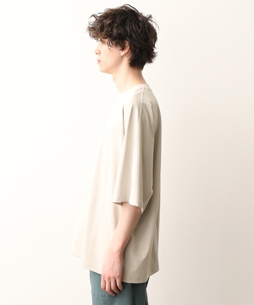 JUNRED（ジュンレッド）の「ドルマンBIG TEE（Tシャツ/カットソー・メンズ・ベージュ/グレー/ブルー系その他4/ブラック・S/M/L）」の10枚目の写真