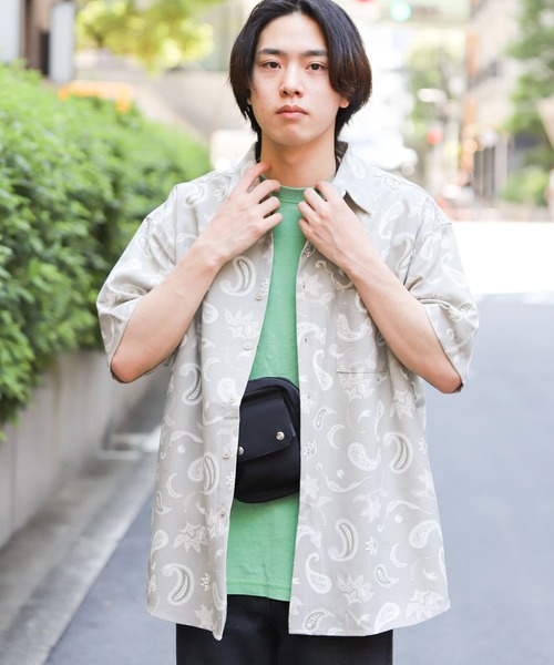 SENSE OF PLACE by URBAN RESEARCH（センスオブプレイスバイアーバンリサーチ）の「リネンライクレギュラーカラーシャツ（シャツ/ブラウス・メンズ・グリーン系その他/ピンク系その他/チャコールグレー/ピンク/アイボリー/ブラウン/ミント/ブルー・X-LARGE/MEDIUM/LARGE）」の16枚目の写真