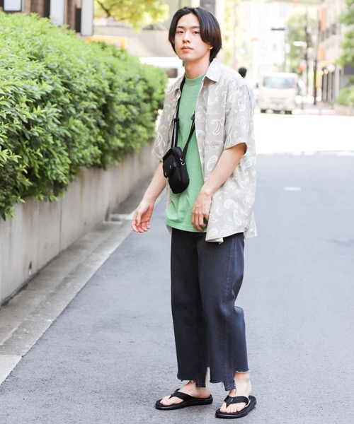 SENSE OF PLACE by URBAN RESEARCH（センスオブプレイスバイアーバンリサーチ）の「リネンライクレギュラーカラーシャツ（シャツ/ブラウス・メンズ・グリーン系その他/ピンク系その他/チャコールグレー/ピンク/アイボリー/ブラウン/ミント/ブルー・X-LARGE/MEDIUM/LARGE）」の17枚目の写真