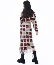 SCULPTOR スカルプター ニット カーディガン ボレロ y2k SCULPTOR（スカルプター） カーディガン Polka Dot Cardigan