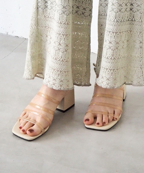 tiptop（ティップトップ）の「2021SS クリアコードサンダル（サンダル・レディース・ブラック/ライトグリーン/ライトベージュ・M/L）」の7枚目の写真
