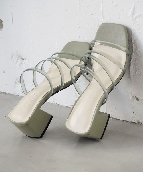 tiptop（ティップトップ）の「2021SS クリアコードサンダル（サンダル・レディース・ブラック/ライトグリーン/ライトベージュ・M/L）」の9枚目の写真