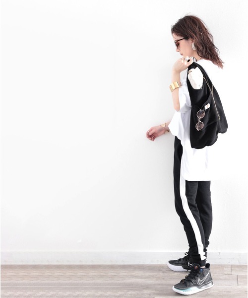 Java（ジャバ）の「《JaVaジャバ コラボ》ちょっとしたお買い物に♪USAコットン&パイル地エコBAG（トートバッグ・レディース・ブラック/ホワイト/グレー/グレイッシュベージュ・FREE）」の19枚目の写真