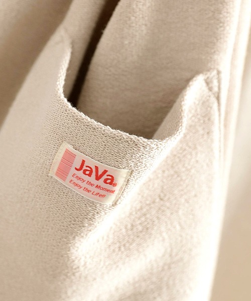 Java（ジャバ）の「《JaVaジャバ コラボ》ちょっとしたお買い物に♪USAコットン&パイル地エコBAG（トートバッグ・レディース・ブラック/ホワイト/グレー/グレイッシュベージュ・FREE）」の22枚目の写真