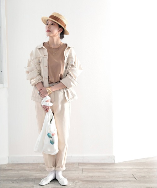 Java（ジャバ）の「《JaVaジャバ コラボ》ちょっとしたお買い物に♪USAコットン&パイル地エコBAG（トートバッグ・レディース・ブラック/ホワイト/グレー/グレイッシュベージュ・FREE）」の12枚目の写真