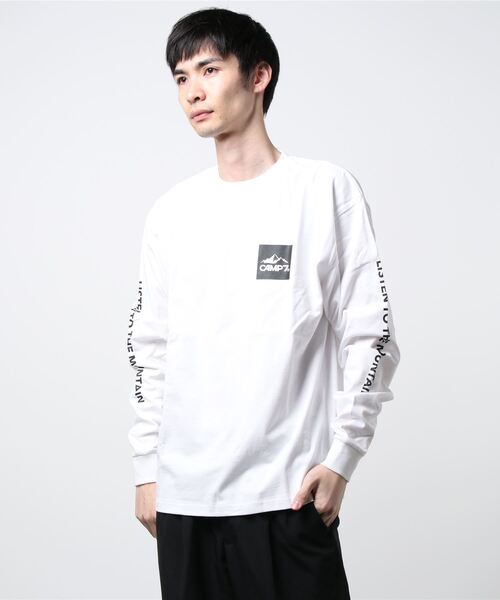 CAMP7（キャンプセブン）の「CAMP7 LONG SLEEVE（Tシャツ/カットソー・メンズ・ホワイト/ブラック・MEDIUM/LARGE/X-LARGE）」の4枚目の写真