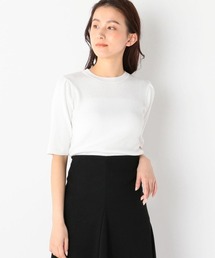 ウォッシャブルパフニットトップス