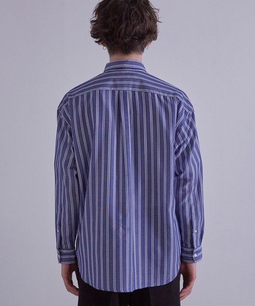 JUNRED(ジュンレッド)の「先染めストライプシャツ(シャツ/ブラウス・メンズ・ブルー系その他4/ホワイト/グリーン・L/LL/M)」の21枚目の写真