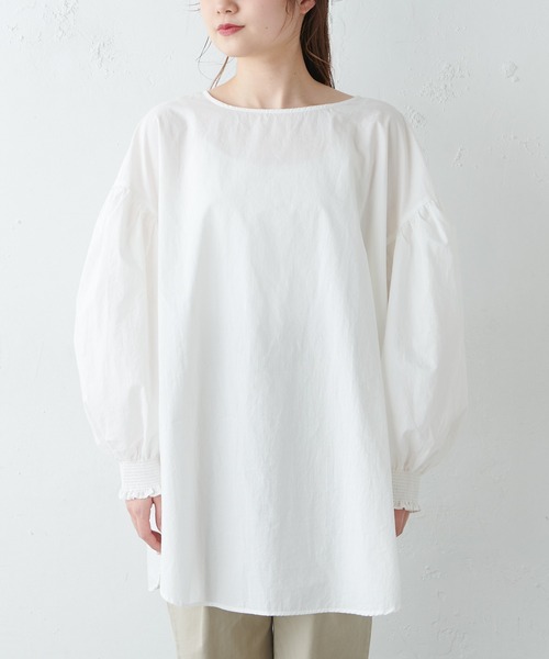 PUAL CE CIN(ピュアルセシン)の「布帛インナーブラウス付ニットベスト(ニット/セーター・レディース・キナリ/グレー・FREE)」の19枚目の写真