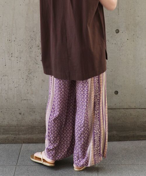 SHIPS any（シップス エニィ）の「SHIPS any: パネル プリント イージー パンツ〈ウォッシャブルアイテム〉◇（その他パンツ・レディース・ネイビー/パープル・ONE SIZE）」の15枚目の写真