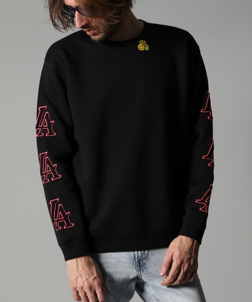 STUD MUFFIN/スタッドマフィン/裏毛起毛 LAサガラパッチ スエット