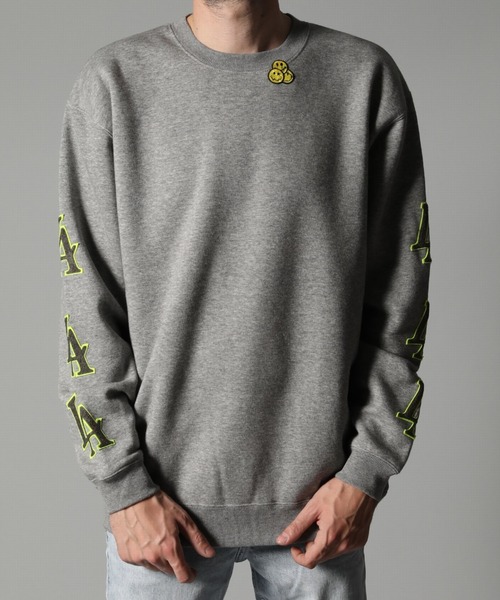 STUD MUFFIN/スタッドマフィン/裏毛起毛 LAサガラパッチ スエット