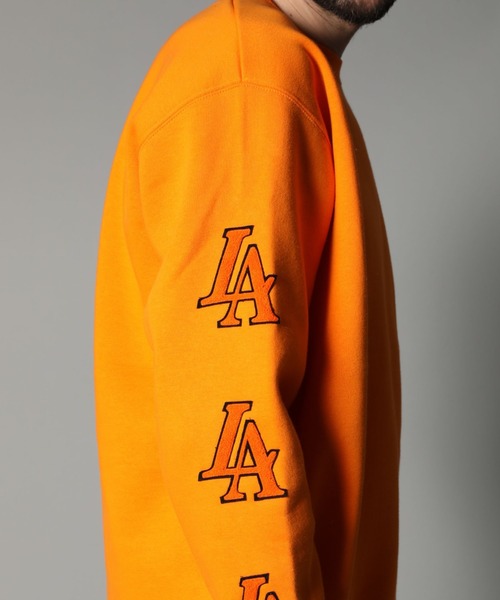 STUD MUFFIN/スタッドマフィン/裏毛起毛 LAサガラパッチ スエット