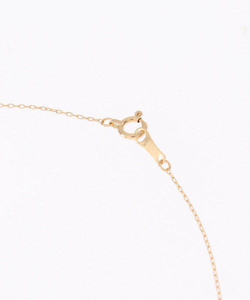 ネックレス パヴェティアドロップモチーフネックレス K18